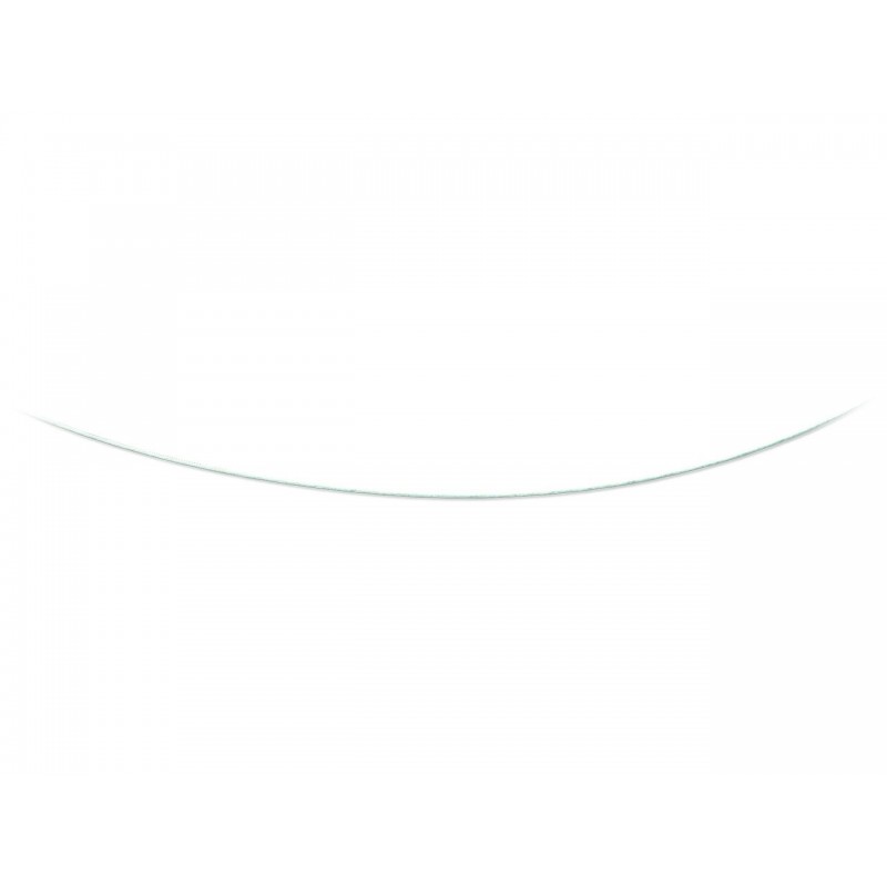 Collier cable or gris  lisse fermoir mousqueton diamètre 0.55 mm .