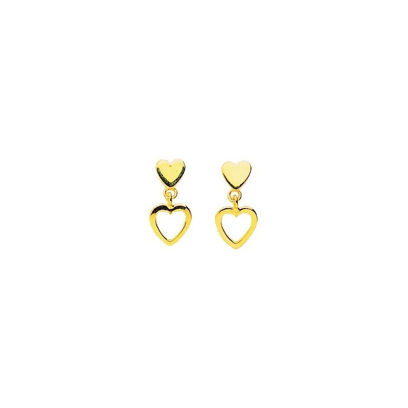 Boucles d'oreilles en or jaune 750 millièmes