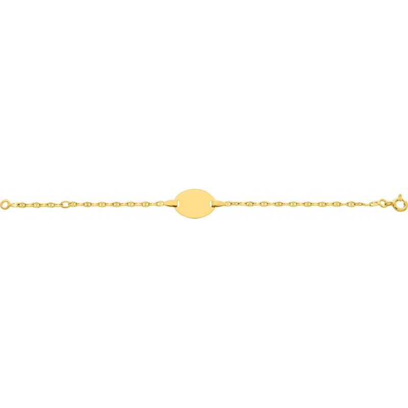 Bracelet pour bébé en or jaune 750 millièmes .