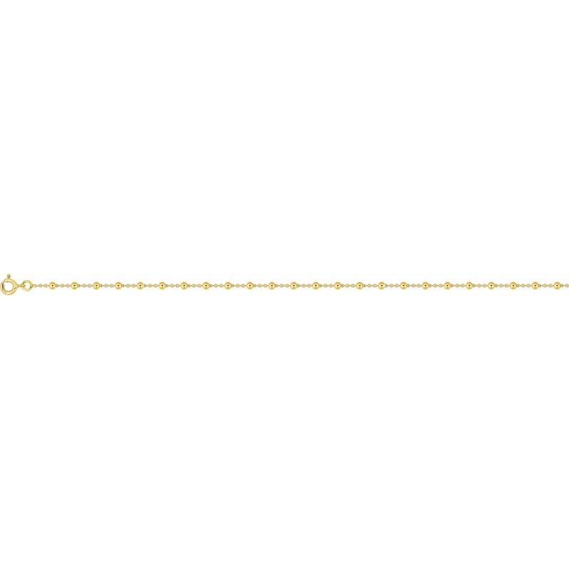 Bracelet  boule en or jaune 750 millièmes