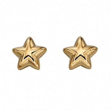 Boucles d'oreilles Little Star en argent doré or