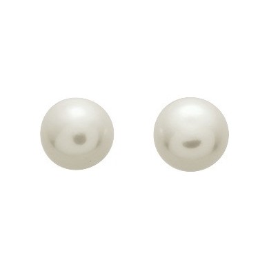 Boucles d'oreille en perles de culture d'eau douce et or 750 millièmes