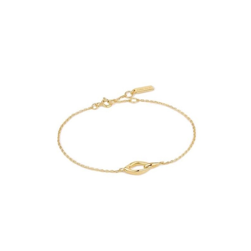 Bracelet Ania Haie en argent plaqué or