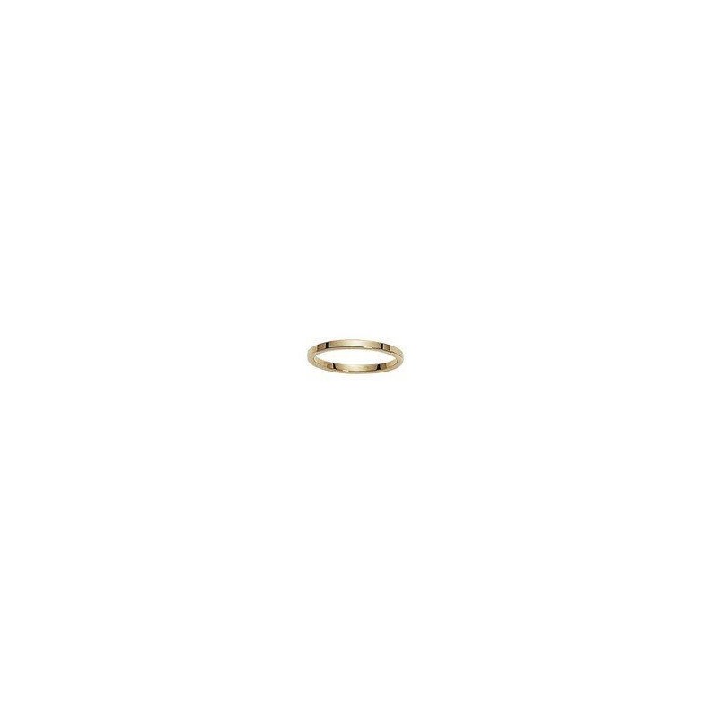 Alliance en or jaune ruban confort 2 mm. Alliance en or jaune ruban confort 2 mm.