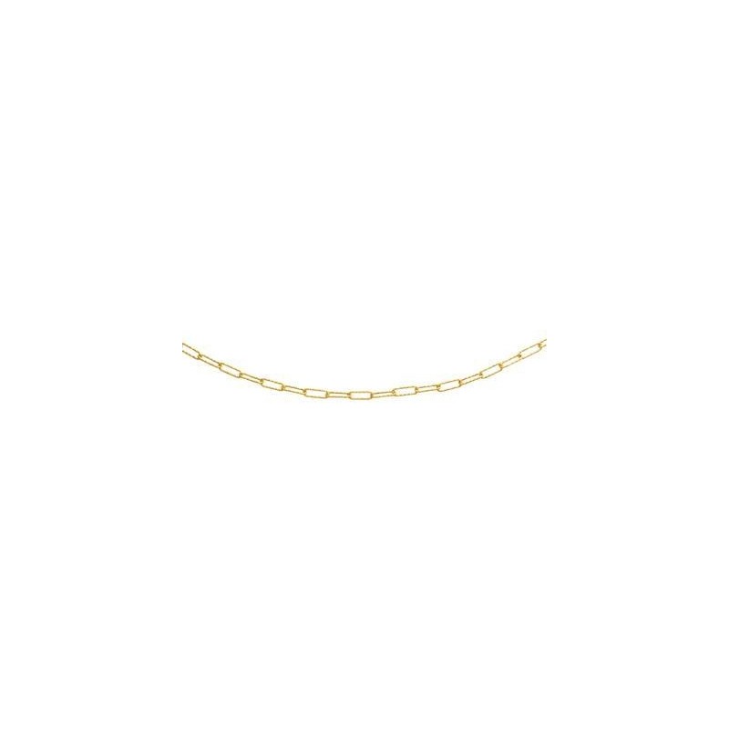 Collier maille forçat allongé . Collier maille forçat allongé .