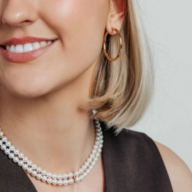 Créoles en argent doré