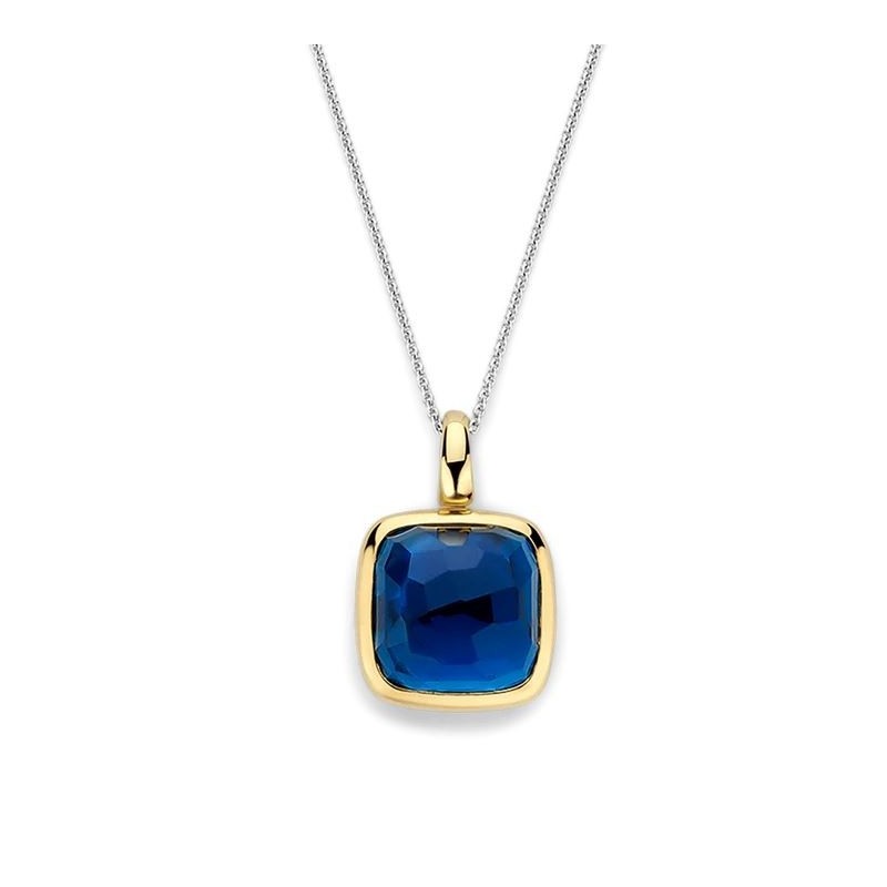 Pendentif en argent , or et oxyde de zirconium teinté. Pendentif en argent , or et oxyde de zirconium teinté.