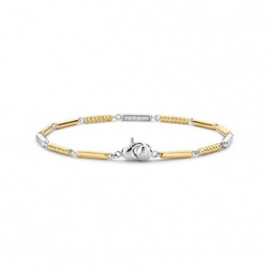 Bracelet en argent et or
