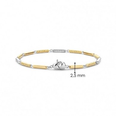 Bracelet en argent et or