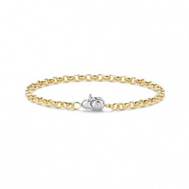 Bracelet en argent et or