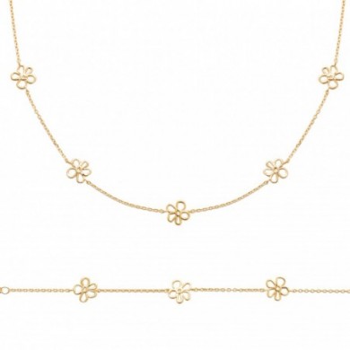 Collier fleurs